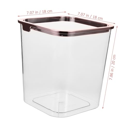 Bote de basura transparente rectangular Happyyami miniatura 2