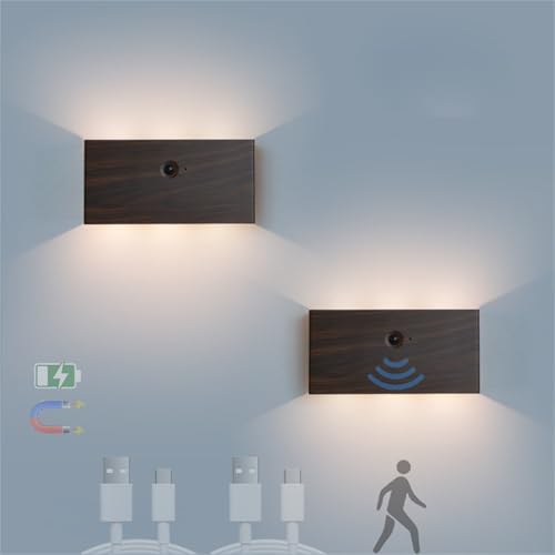 Luz de pared con sensor de movimiento USB recargable y batería 5000mAh 1