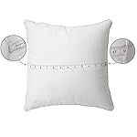 Leeden 18 x 18 Pillow Inserts (Set of 2) - Throw Pillow Inserts with 100% Cotton Cover - 18 Inch Square Interior Sofa Pillow Inserts - Decorative Pillow Insert Pair - White Couch Pillow - Image 5