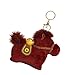 AOOOWER Adorable Plush Horse Keychain Charm Crafted from Soft Plush Materials Ideal for Attaching to Keys Bags or as Home