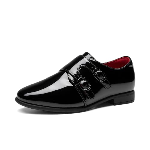 Dream Pairs Bruno Marc Boy's Monk Strap Loafers Dress Shoes