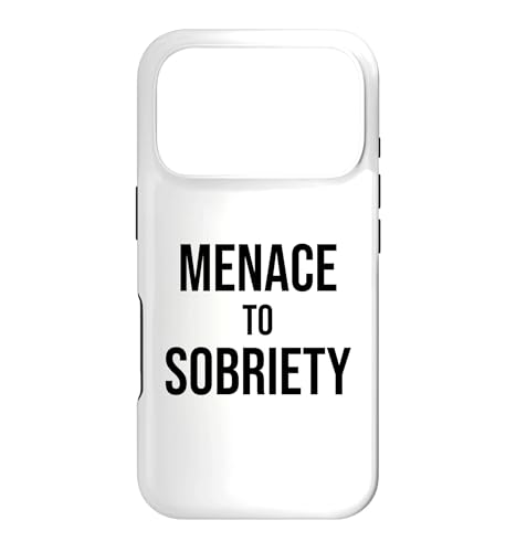 Menace to Sobriety Anniversary Mens Womens Sober AA Recovery �X�}�z�P�[�X iPhone 17 Pro �p