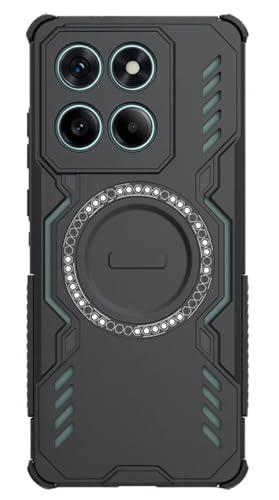 Image of ShieldTech Back Cover Case for Motorola Moto Edge 60 Pro 5G | 360 Protection Mobile Phone Case Mag-Safe | Motorola Edge 60 Pro Back Case | Moto Edge 60Pro Back Case - Black TPU+PC