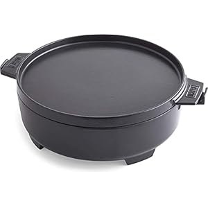 Weber Duo Dutch Oven, 7.25 quarts, Black