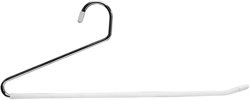 Prolinemax 25 PC 15" Chrome Slack Hangers Metal Open End Pants Hanger Non-Slip Hanging Trousers Jeans Skirts Shorts