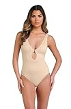 Photo Gallery la blanca plunge one piece swimsuit costume intero, sabbia/lb luxe, 36 donna Photo Gallery la blanca plunge one piece swimsuit costume intero, sabbia/lb luxe, 36 donna