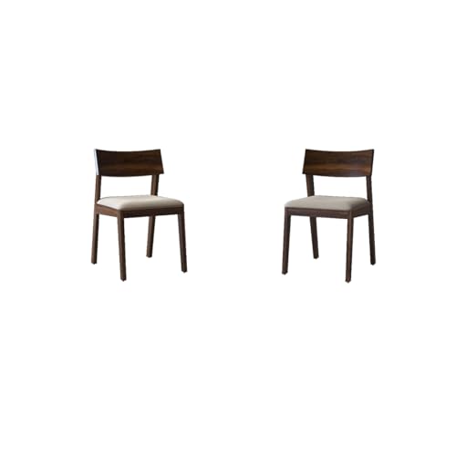 Image of DRIFTINGWOOD Liana Solid Sheesham Wood Dining Table 6 Seater | Wooden Six Seater Dinning Table with Beige Cushion Chairs | Dinner Table 6 Seater | Dining Room Sets | Self Assembly Walnut Finish