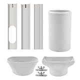 Portable Air Conditioner Hose with Window Plate, Air Conditioner Exhaust Vent Hose, Portable Dehumidification Hot Air Hose, 5" Diameter, 63" Length, Crank Out Window for PCX5R-18MA Air Conditioner