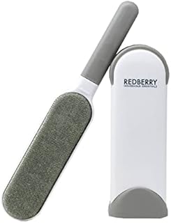 Redberry Lint Removal Brush plus Self Cleaning Base - Removes Lint, Dust and Pet Hair Double Sided - Dog and Cat Fluff and Fur Remover