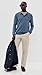 Maison Kitsuné Men's Bold Fox Head Patch Polo Sweater, Breton Blue, XL