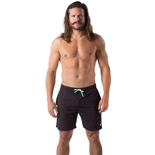 Third Wave Swim Trunks with Compression Liner - Men's Premium 7 Inch Inseam Quick Dry Swim Shorts for Beach and Swimming3