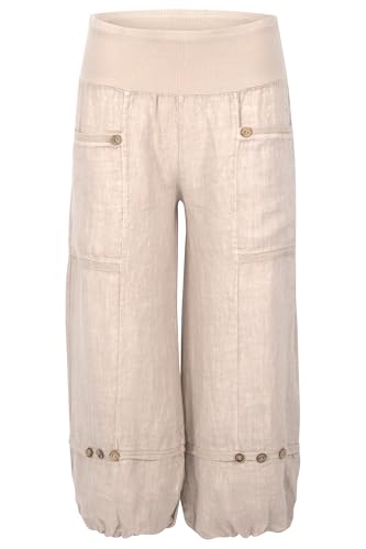 Pantalon basic en lin léger coupe bloomer pour femme active - 5