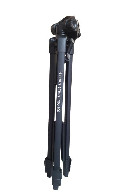 Image of Photron PHT800 Tripod for DSLR Camera with 3500g Load Capacity, 610mm-1700mm Height Range, 3-Section Aluminum Legs