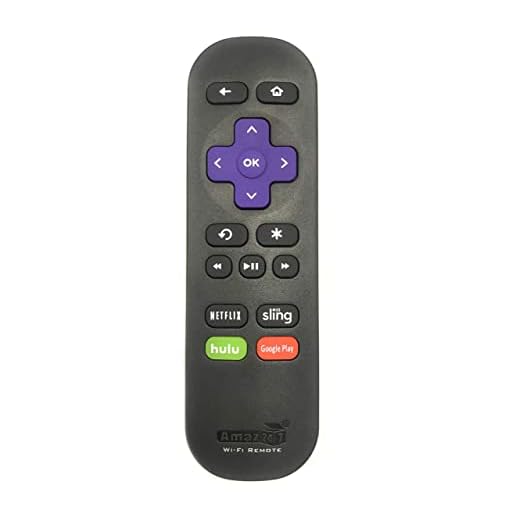 Amaz247 Wi-Fi Remote for Roku Streaming Stick (3500r, 3500rw, 3600, 3800, 3810), Roku 3 (4200r), Roku 2 (2720r),Roku Ultra, Roku Premiere, Roku Express (3900X), Roku Express+