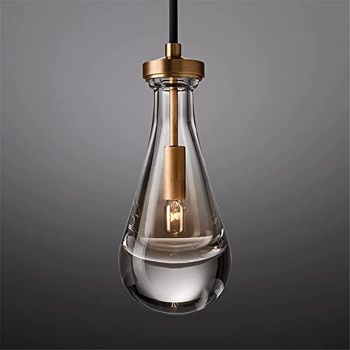 Buwakul Matte Brass Pendant Lights, Modern Pendant Lights for Kitchen