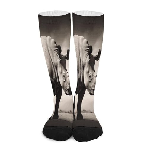 FekiLoot South Africa Animal Socks Hiking Boot Socks Casual Knee High Sock Cozy Outdoor Sport Socks for Women Men