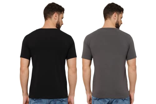 Image of T-Shirt for Men - 100% Cotton Casual T-Shirt | Half Sleeve, Round Neck 4 Way Stretch Fabric | Slim Fit T-Shirt