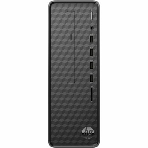 Image of HP Slim Desktop, Intel Celeron Processor J4025, 8 GB DDR4-2400 SDRAM Memory, Intel UHD Graphics 600, Finish in Dark Black, Windows 11 Home, S01-aF2011