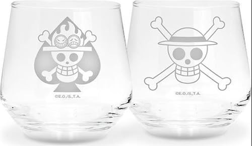 ABYSTYLE One Piece Luffy & Ace Set of 2 Glasses