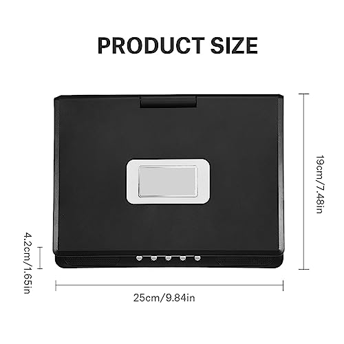 Lecteur vidéo DVD Rotatif, Jeu à écran Large LCD Portable 9 Pouces SD USB AV CD VCD, Rotation à 270 degrés, Fonction TV, 800 x 480, multilingue(Moi)