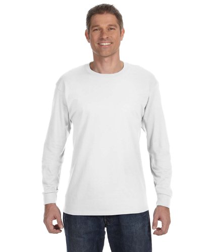 Image of Hanes Mens 6.1 oz. Tagless ComfortSoft Long-Sleeve T-Shirt (5586)