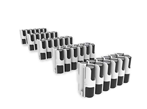 5 Pack East Brooklyn Labs AA Battery Storage Caddy Also Compatible with The Radcad Battery Charger