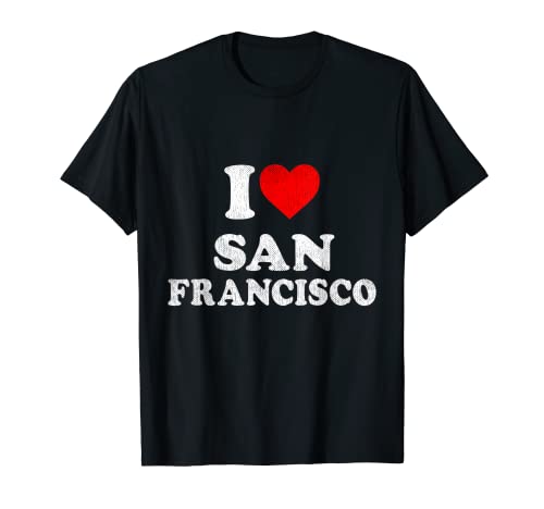 Souvenir SF Red Heart I Love San Francisco T-Shirt
