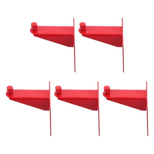 Ipetboom Soporte de Pared para Extintor de 9 Kg Acero al Carbono Resistente Juego de 5 Unidades Colgador Fijo para Extintor Abc Adecuado para Hogar Oficina y Garaje Equipo de