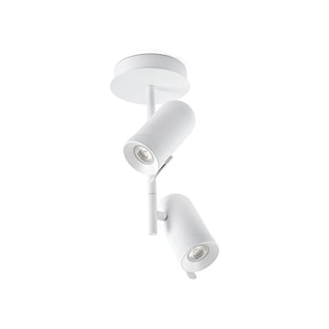 FARO BARCELONA ORLEANS Lámpara plafón blanco 2L Cover