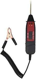 ZKTOOL 3-36V Automotive Circuit Tester Pen, Test Light, Vehicle Voltage Tester, Determine Battery Positive and Negative, Auto Electrical Tester, Alligator Clip