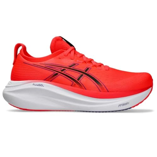 Scarpe Asics Gel-Nimbus 27 Rosso Nero AW25, Taglia 44,5 - Eur