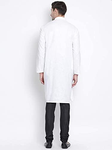 Image of Royal Kurta Mens Cotton Long Kurta Pyjama Set