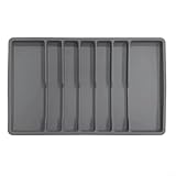 Photo Gallery zilimontt vassoio portaposate in silicone con divisori antiscivolo, organizer per cassetti e utensili da cucina, adatto alla maggior parte dei cassetti da cucina standard, per forchette, cucchiai Photo Gallery zilimontt vassoio portaposate in silicone con divisori antiscivolo, organizer per cassetti e utensili da cucina, adatto alla maggior parte dei cassetti da cucina standard, per forchette, cucchiai