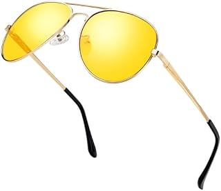 ANYLUV Pilot Sunglasses Mens, Polarised Sunglasses Men Women Classic Black Shades Metal Frame with UV Protection