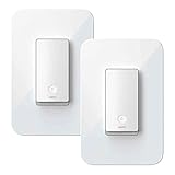 Wemo Wi-Fi Light Switch 3-Way 2-Pack Bundle - Control Lighting from Anywhere, Easy in-Wall Installation, Works with Alexa, Google Assistant and Apple HomeKit (WLS0403-BDL)
