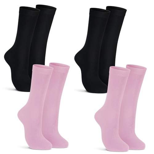 Image of 4 Pairs Silk Liner Socks Ultra-lightweight Hiking Liners Calf Sweat Absorption Socks for Adult