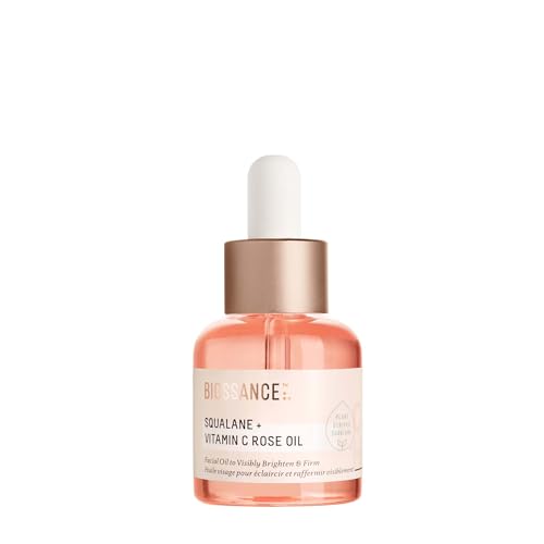 BIOSSANCE Squalane + Vitamin C Rose Advanced Facial Oil - Brighte...