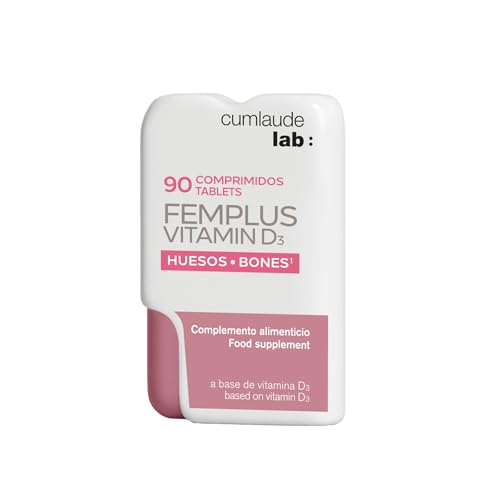Cumlaude Lab - FemPlus Vitamina D3, Complemento Alimenticio a Base de Vitamina B3, Ideal para Mantener los Huesos y Dientes en Condiciones Normales - 90 Comprimidos