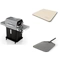 Ninja FlexFlame, Pizza Kit, Electric & Propane Grill, 5-in-1 Cooking System, Includes FlexFlame 16’’ Pizza Stone, Durable Cordierite & 16'' Perforated Pizza Peel, Heat-Safe up to 600F, XL Surface