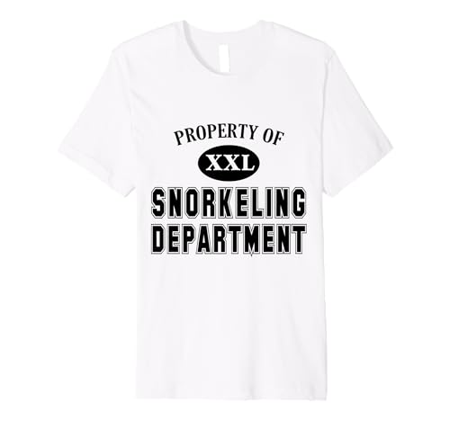 Property of Snorkeling Department Fun Collegiate-Style Dept Premium T-Shirt