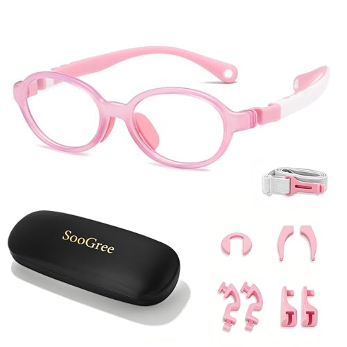 Image of SooGree Blue Light Blocking Glasses for Kids Boys Girls,Computer Screen Gaming TV Phone Glasses Anti Glare & Eye Strain