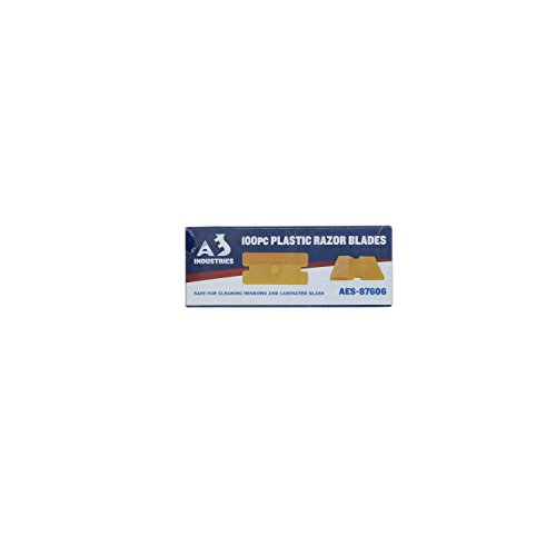 AES Industries Plastic Single Blunt Edge Dozer Blade 100 Pack
