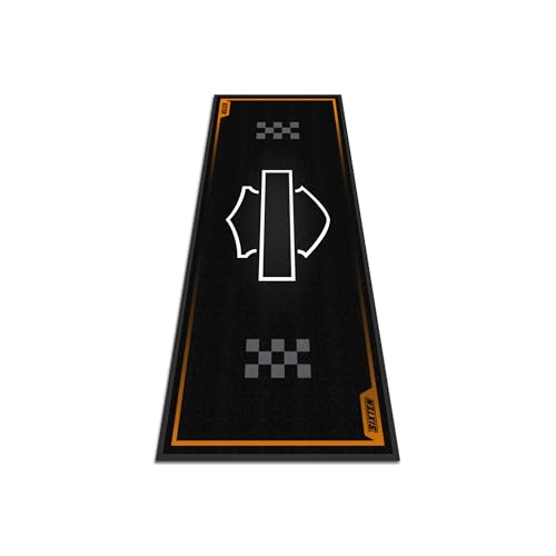 SIXTEN Tapis Moto Racer Stock 95x240 - Tapis de Garage et Paddock écologique - Lavable, Absorbant l'huile et écologique - Tapis de Protection pour Motos