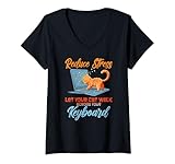 Cat Stress Keyboard Reduce Walk Paws Therapy