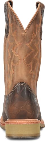 DOUBLE-H Mens 11" Safety Toe Square Toe Roper Western-Boot, Durable Leather Boots, Slip-Resistant, Work & Casual Wear4