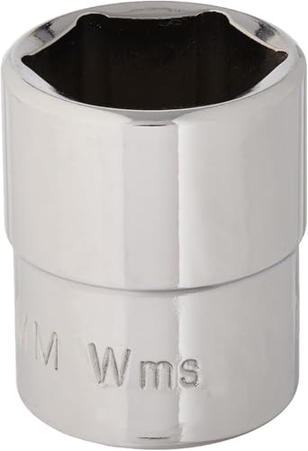 Williams JHWMM-614 SUPERTORQUE 1/4-Inch Drive Shallow Metric Socket, 6 Point, 14MM Size, High-Polished Chrome Finish, Designed For Use On 6 Point Fasteners