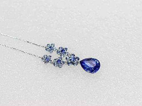 Image of Faship Gorgeous Rhinestone Crystal Floral Necklace Earrings Set