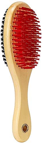 Pups&Pets Double Sided Wooden Handle Double Sided Brush for Dogs | Long & Short Hair | Grooming & Massaging Brush | Shedding Tool Removes Undercoat and Loose Hair (Soft Brush) (Large) (B0C1W3GJ4P) Amazon Price History, Amazon Price Tracker
