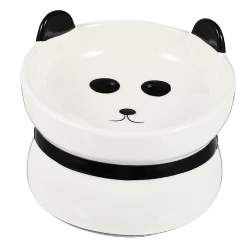 ERINGOGO Flip Cat Bowl with Non Slip Neck Guard Pet Food Dish for Kittens and Puppies Easy to Clean Prevents Spills Smooth Surface for Feeding