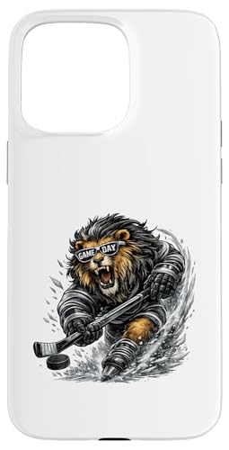 Funny Hockey Lion Game Day Vintage Shirt Fans �X�}�z�P�[�X iPhone 15 Pro Max �p